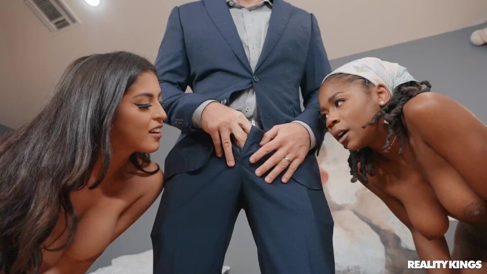 Doppelter Blowjob XXX-Clip mit supertoller Sophia Leone und Hazel Grace von RK Prime